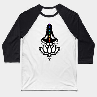 Chakra Meditation Goddess Baseball T-Shirt